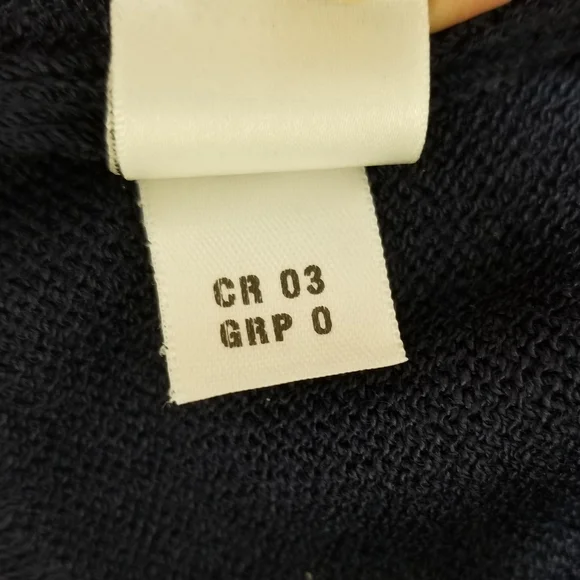 St. John Sport by Marie Gray Vintage Navy & Yellow Stripe Santana Knit Top Sz S - Picture 7 of 11